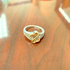 Open heart ring
